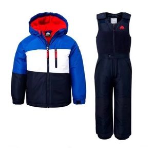 Snozu 2 Piece Snow Suit Set Jacket w/ Bib Pant Fleece Lined 5T